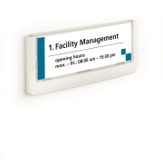 Informačná tabuľka Click Sign 149x52,5 biela