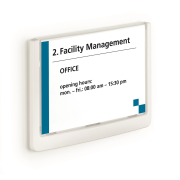 Informačná tabuľka Click Sign 149x105,5 biela