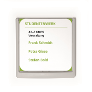 Informačná tabuľka Click Sign 149x148,5 biela