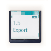 Informačná tabuľka Click Sign 149x148,5 modrá