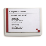 Informačná tabuľka Click Sign 210x148,5 biela