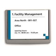 Informačná tabuľka Click Sign 210x148,5 grafitová