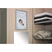 Samolepiaci DURAFRAME A4 strieborný