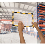 Samolepiaci Duraframe Security A4, žlto-čierny, bal.2 ks