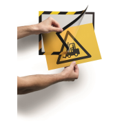 Samolepiaci Duraframe Security A4, žlto-čierny, bal.2 ks