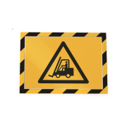 Samolepiaci Duraframe Security A4, žlto-čierny, bal.2 ks