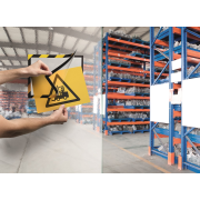 Samolepiaci Duraframe Security A4, žlto-čierny, bal.2 ks