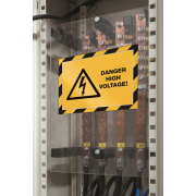 Samolepiaci Duraframe Security A4, žlto-čierny, bal.2 ks