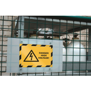 Samolepiaci Duraframe Security A4, žlto-čierny, bal.2 ks