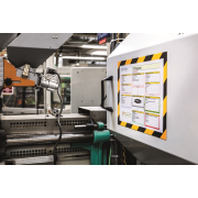 Panel DURAFRAME MAGNETIC SECURITY A4 žlto-čierny