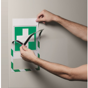 Panel DURAFRAME MAGNETIC SECURITY A4 zeleno-biely