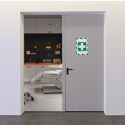 Panel DURAFRAME MAGNETIC SECURITY A4 zeleno-biely