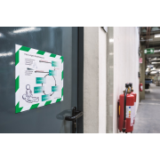Panel DURAFRAME MAGNETIC SECURITY A4 zeleno-biely