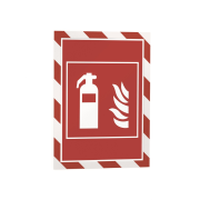 Panel DURAFRAME MAGNETIC SECURITY A4 červeno-biely