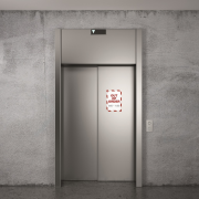 Panel DURAFRAME MAGNETIC SECURITY A4 červeno-biely