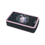 Peračník Herlitz 2 zipsový plný Jednorožec