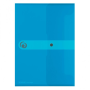 Plastový obal A4 s cvočkom Herlitz Easy Orga priehľadný modrý
