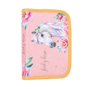 Peračník Karton PP 1 zipsový prázdny 2-klopý Kôň romantic