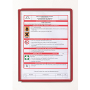 Katalógový panel SHERPA A4 červený