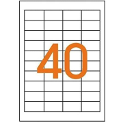 Etikety univerzálne odnímateľné 48,5x25,4mm Agipa A4 100 hárkov
