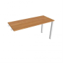 Pracovný stôl Uni k pozdĺ. reťazeniu, 140x75,5x60 cm, jelša/biela