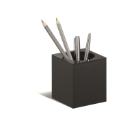 Pohárik na perá CUBO čierny