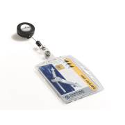 Visačka na plastovú kartu s kotúčom DURABLE 85x54mm 10ks