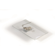 Visačka štipec+špendlík DURABLE 90x54mm 50ks