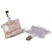 Visačka na plastovú kartu otvorená so štipcom DURABLE 85x54mm 25ks