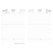 Diár Print classic denný A5 14,3x20,5cm čierny 2024