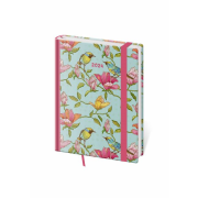 Diár Vario týždenný B6 12x16,5cm s gumičkou Romantic 2024