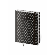 Diár Vario týždenný B6 12x16,5cm s gumičkou Wire 2024