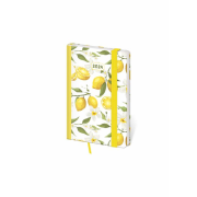 Diár Vario týždenný vreckový 9x14cm s gumičkou Lemon 2024