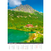 Nástenný kalendár Tatry 2024
