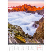 Nástenný kalendár Tatry 2024