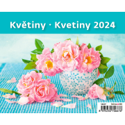 Stolový kalendár MiniMax Kvetiny 2024