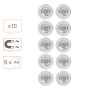 Magnety Nobo Rare Earth 32mm 10 ks