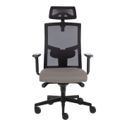 Kancelárska stolička GAME Šéf SYN sivá (Bombay 34) + PDH nastaviteľný + podrúčky P44