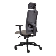 Kancelárska stolička GAME Šéf SYN sivá (Bombay 34) + PDH nastaviteľný + podrúčky P44