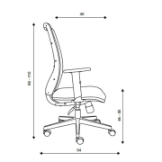 Kancelárska stolička DUCK SYN zelená (Bombay 38) + podrúčky P44