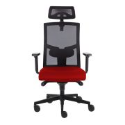 Kancelárska stolička GAME VIP SYN čierno/červená (B8033) + PDH 3D + podrúčky P44