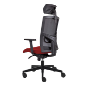 Kancelárska stolička GAME VIP SYN čierno/červená (B8033) + PDH 3D + podrúčky P44