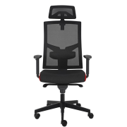 Kancelárska stolička GAME VIP SYN čierno/červená (B8033) + PDH 3D + podrúčky P44