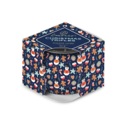 Emocio Sklo Dekor 70x62 mm Christmas Trifles - Forest Breeze, vonná sviečka