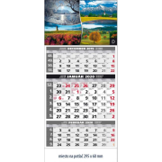 Plánovací kalendár ŠTANDARD trojmesačný sivý - Obr.D 2024