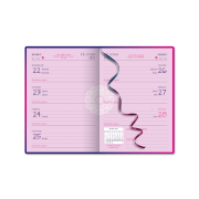 Diár A5 denný - PRINT folk modrý 2024