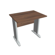 Pracovný stôl Cross, 80x75,5x60 cm, orech/kov