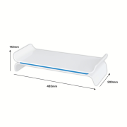 Stojan pod monitor Leitz WOW modrý