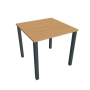 Pracovný stôl Uni, 80x75,5x80 cm, buk/čierna
