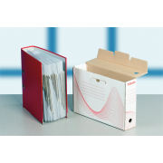 Archívny box Esselte 100mm biely/červený